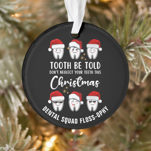Dental Christmas TOOTH BE TOLD Floss ophy (Arbre)