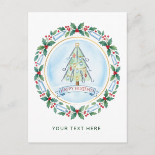 Dental Christmas Tree Dentist Christmas Holiday Postcard