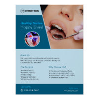 Dental Clinic Custom Glossy Poster