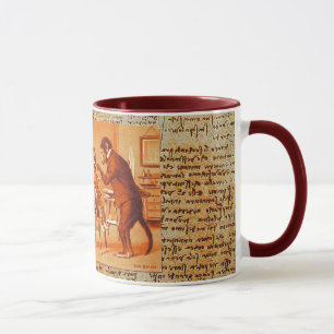 DENTAL CLINIC, DENTIST MONKEY AND CAT  Parchment Mug
