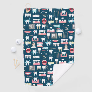 Dental Clinic Office Pattern Golf Towel