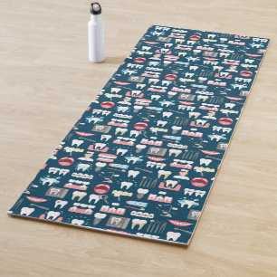 Dental Clinic Office Pattern Yoga Mat