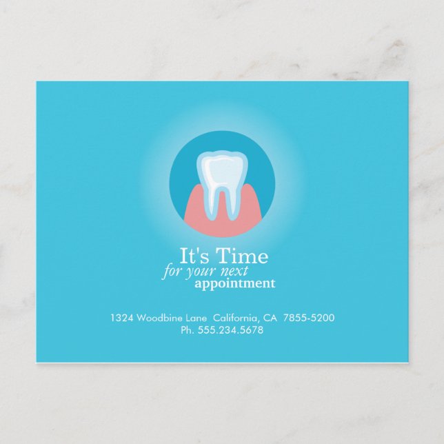 Dental Clinic Postcard Custom Appointment Reminder (Front)