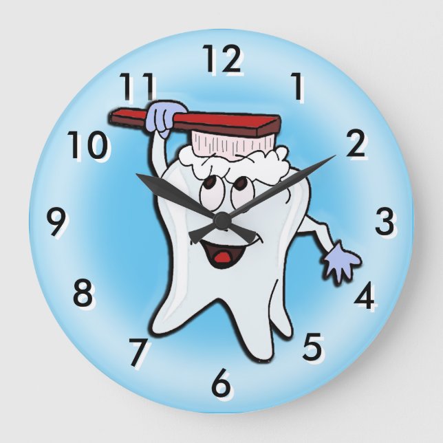Dental Clock with Changeable Background Colour (Front)