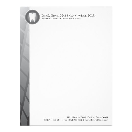 Dental Company Letterhead Zazzle Ca Above the list, select manage permissions to go to meeting options. zazzle