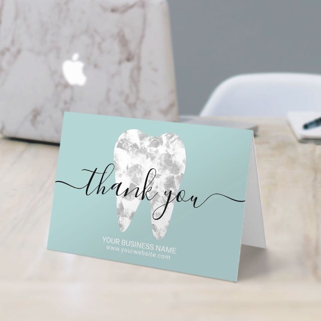Dental Crystal Tooth Mint Blue Dentist Thank You (Creator Uploaded)