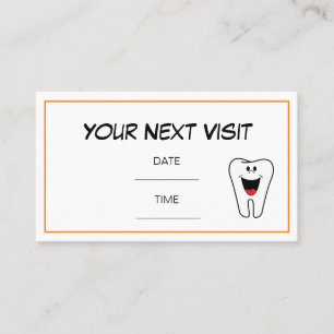 Dental Dentist Appointment Card