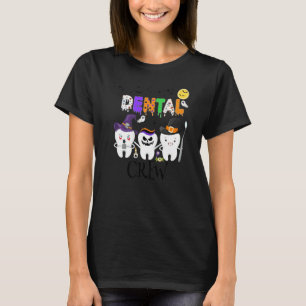 Dental Dentist Halloween Boo Crew Tooth Hygienist  T-Shirt