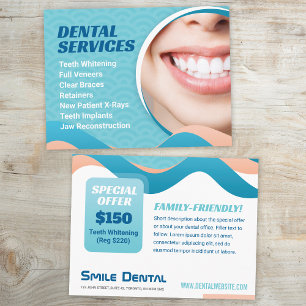 Dental Dentist Services with Special Offer Postcard