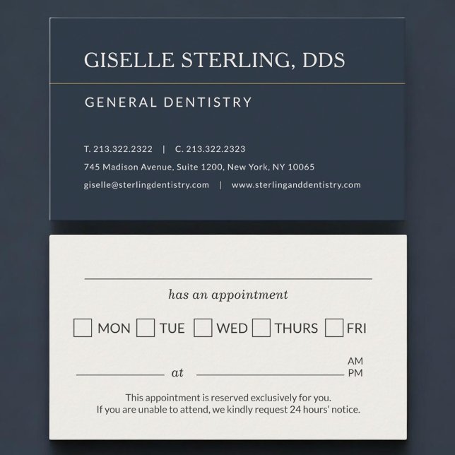 Dental Dentistry Office Appointment Reminder Card (Creator Uploaded)