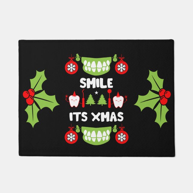 Dental Doctor Xmas Doormat (Front)
