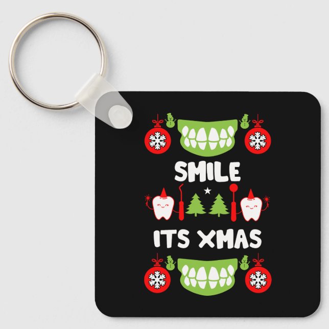 Dental Doctor Xmas Keychain (Front)