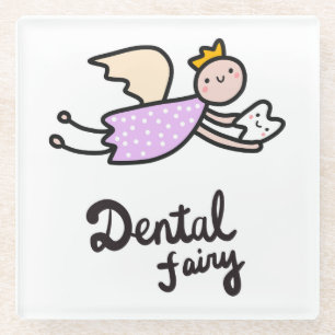 Dental Fairy Glass Coaster