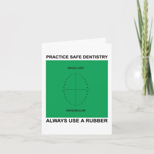 Dental Greeting Card for Dentists (Front)