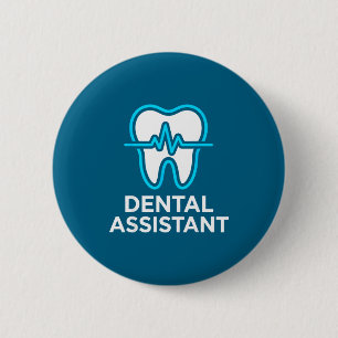 Dental Heartbeat Tooth Pulse Rda Design 2 Inch Round Button