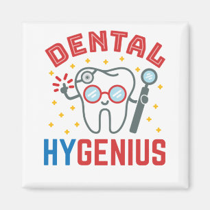 Dental Hygenius Hygienist RDH Funny Appreciation Magnet