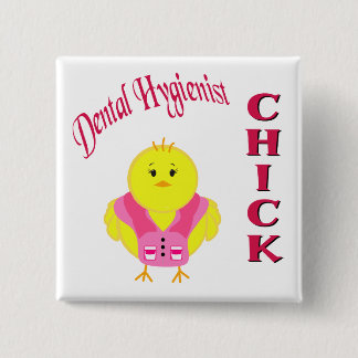 Dental Hygienist 2 Inch Square Button