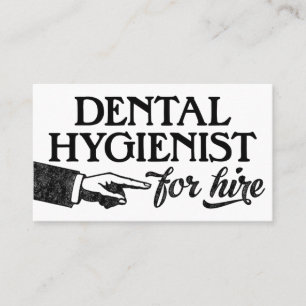 Dental Hygienist Business Cards - Cool Vintage