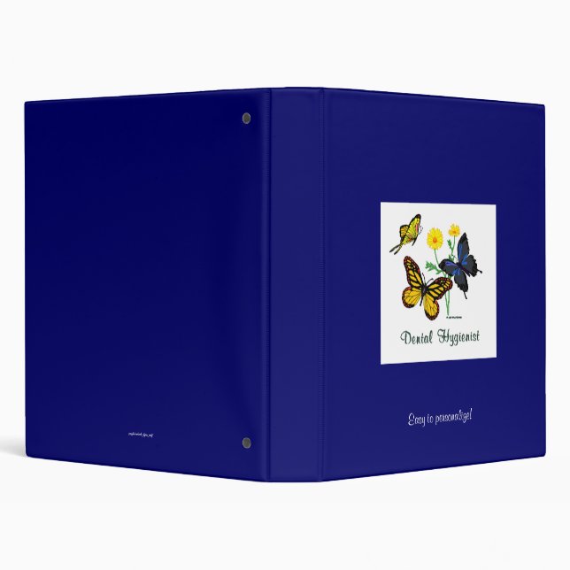 Dental Hygienist Butterflies Binder (Background)