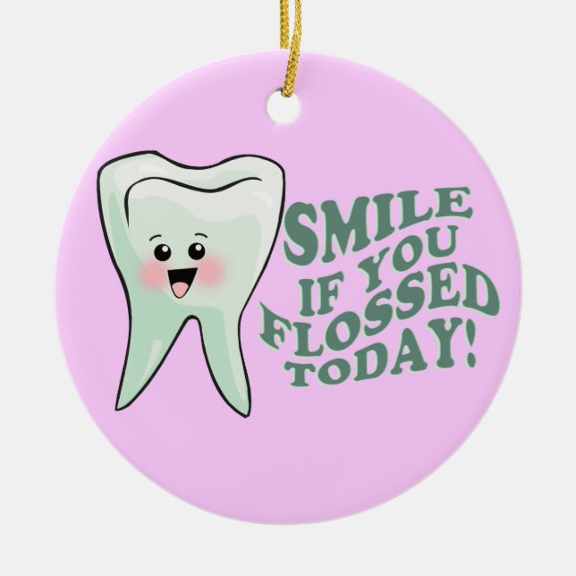 Dental Hygienist Ceramic Ornament (Front)