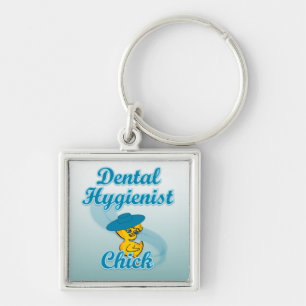 Dental Hygienist Chick #3 Keychain
