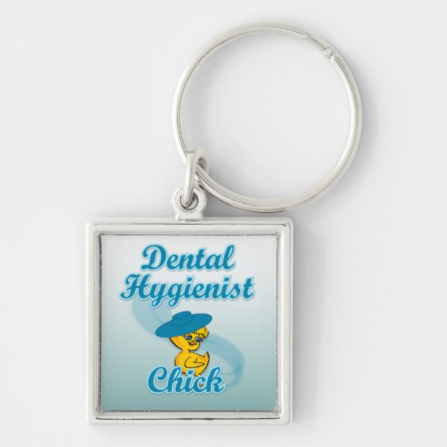 Dental Hygienist Chick #3 Keychain (Front)