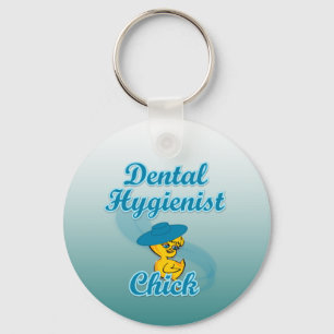 Dental Hygienist Chick #3 Keychain