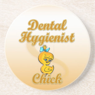 Dental Hygienist Chick Coaster