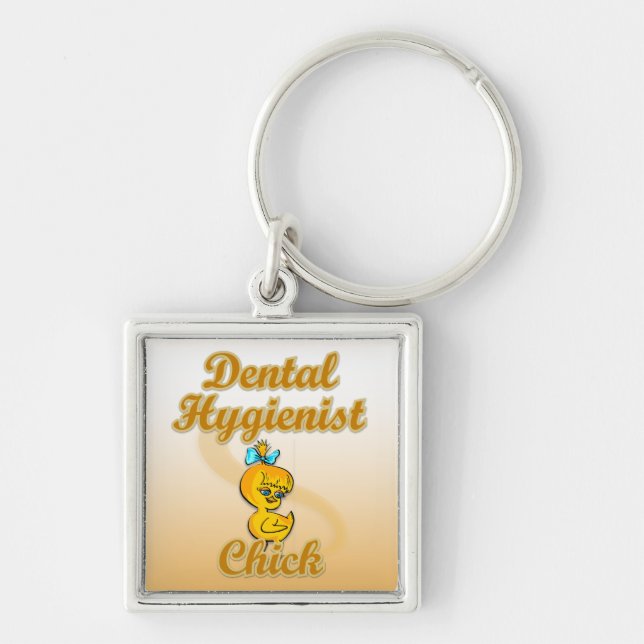 Dental Hygienist Chick Keychain (Front)