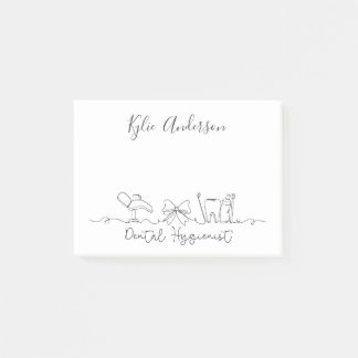 Dental Hygienist Custom Name Gift Post-it Notes