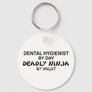 Dental Hygienist Deadly Ninja Keychain