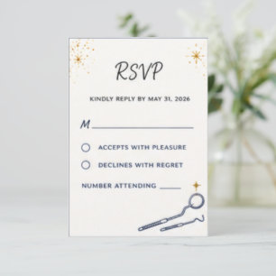 Dental Hygienist Graduation RSVP Card   Matching G
