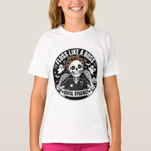 Dental Hygienist Halloween Skeleton T-Shirt