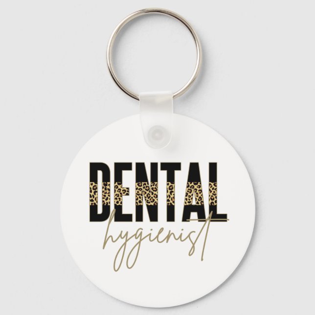 Dental Hygienist | RDH Registered Dental Hygienist Keychain (Front)