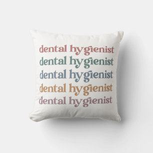 Dental Hygienist Retro   RDH Dentist Dental gifts Throw Pillow