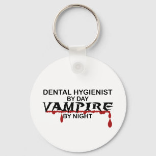 Dental Hygienist Vampire by Night Keychain