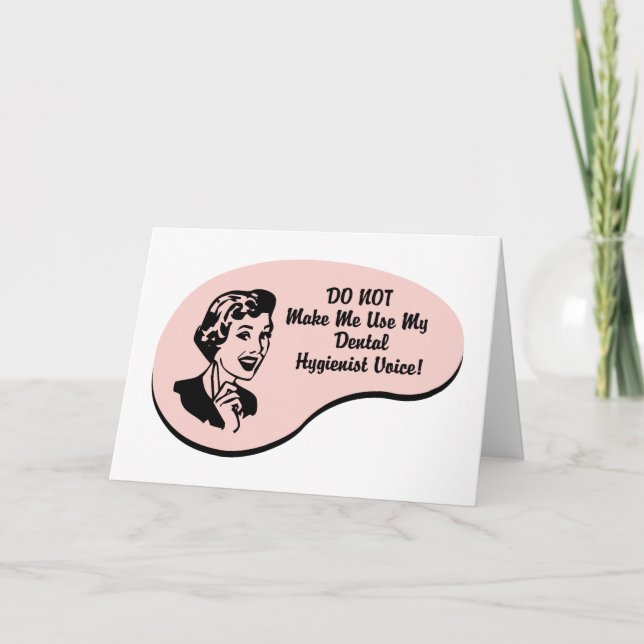 Dental Hygienist Voice Card (Front)