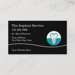 Dental Implant Services  Business Card