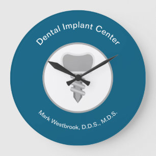 Dental Implants Theme Waiting Room Wall Clocks
