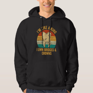 Dental Lab Tech Technician Assistant King Bridges  Hoodie