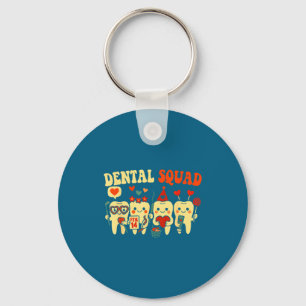 Dental nurse squad valentine's day teeth hygienic keychain