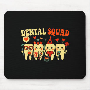 Dental nurse squad valentine's day teeth hygienic mouse pad