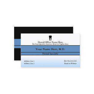 dental office business card
