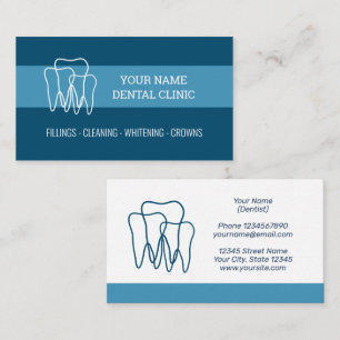 Dental office business card template for dentist