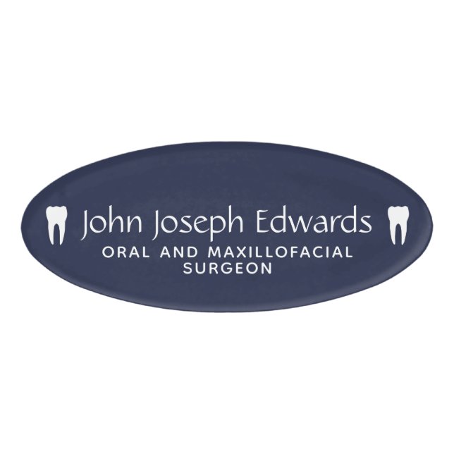 Dental Office Name Tag (Front)
