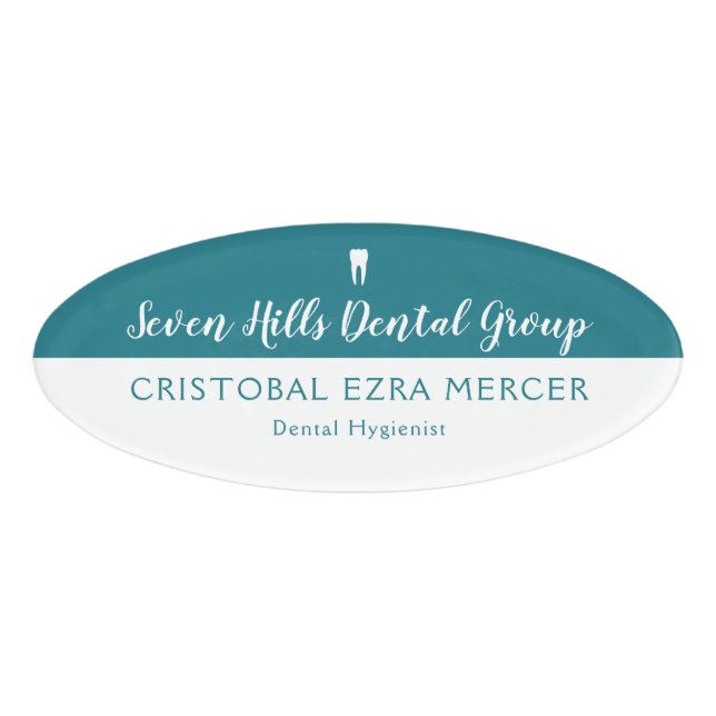 Dental Office Name Tag (Front)
