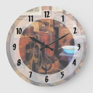 Dental Office With Drill Large Clock