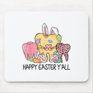 Dental Oral Hygienist Rdh Happy Easter Yall Dental Mouse Pad