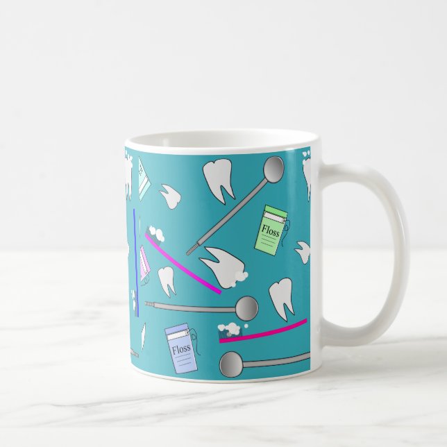 Dental Profession Tools Design Coffee Mug (Right)
