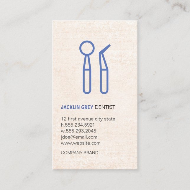 Dental Professional Business Card (Front)